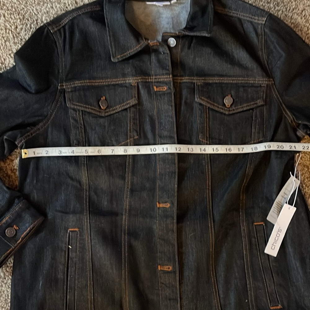 Chico’s Midi Denim Jacket - Picture 5 of 9